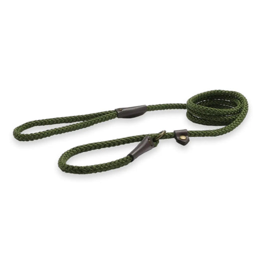 Green Rope Slip Lead by Ancol Heritage Collection